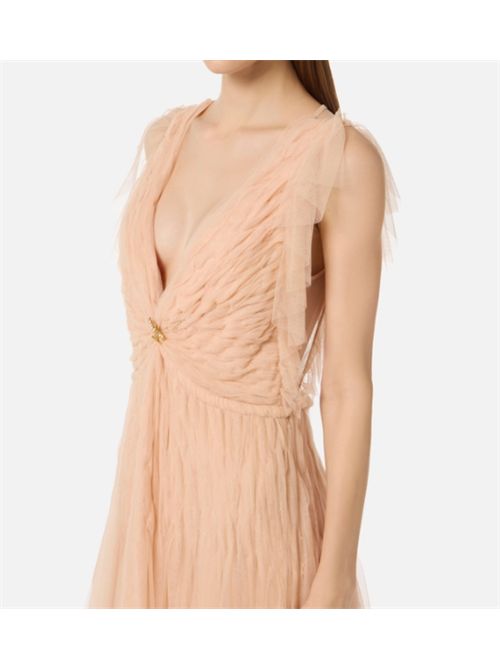 RED CARPET DRESS ELISABETTA FRANCHI | AR80J62E2EA1 nude